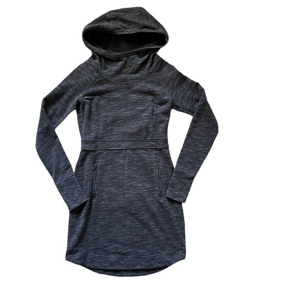 ATHLETA Power Down Dress Black Heather Size XS - Picture 1 of 8